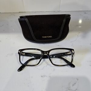 Tom Ford Black Eyeglasses with Case
